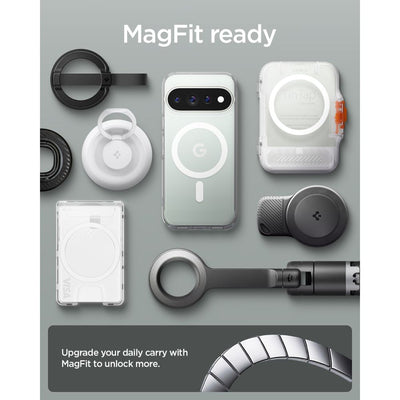 Spigen Ultra Hybrid Mag MagSafe Case for Google Pixel 11 Pro - Clear and White