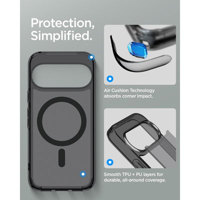 Spigen Ultra Hybrid Mag MagSafe Case for Google Pixel 11 Pro - Black and Gray