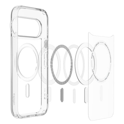 Spigen Ultra Hybrid Mag MagSafe Case for Google Pixel 11 Pro XL - Clear and White