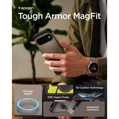 Spigen Tough Armor Mag MagSafe Case for Google Pixel 11 Pro XL - Dark Gray