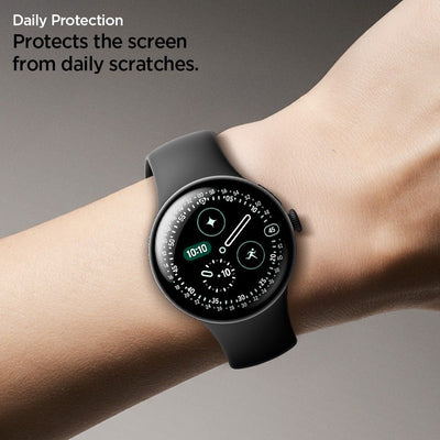 Spigen Elite Shield EZ Fit 2-Pack hydrogel foil for Google Pixel Watch 41 mm