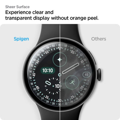 Spigen Elite Shield EZ Fit 2-Pack hydrogel foil for Google Pixel Watch 41 mm