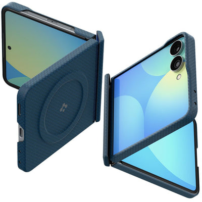 Spigen AirSkin Aramid MagFit MagSafe Case for Samsung Galaxy Z Flip 8 - Navy Blue