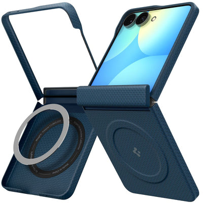 Spigen AirSkin Aramid MagFit MagSafe Case for Samsung Galaxy Z Flip 8 - Navy Blue