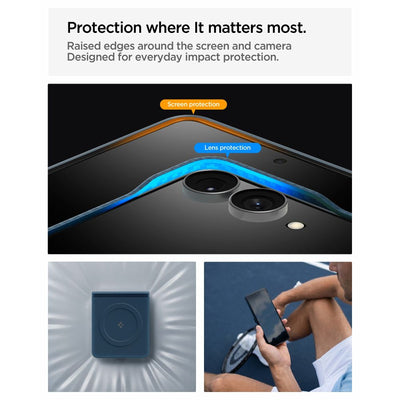 Spigen AirSkin Aramid MagFit MagSafe Case for Samsung Galaxy Z Flip 8 - Navy Blue