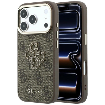 Guess 4G &amp; Big Resin Logo Case for iPhone 17 Pro / 18 Pro - Brown