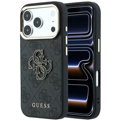 Guess 4G &amp; Big Resin Logo Case for iPhone 17 Pro / 18 Pro - Black