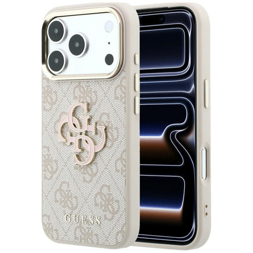 Guess 4G &amp; Big Resin Logo Case for iPhone 17 Pro / 18 Pro - Pink