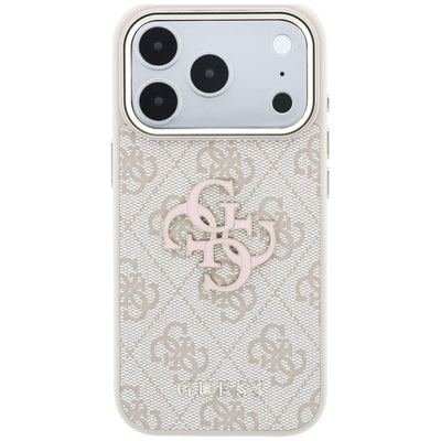 Guess 4G &amp; Big Resin Logo Case for iPhone 17 Pro / 18 Pro - Pink