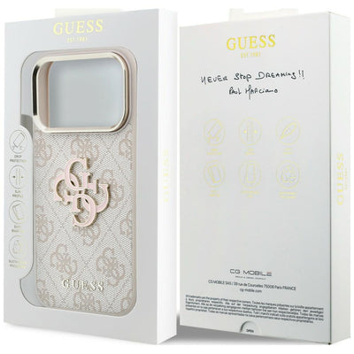 Guess 4G &amp; Big Resin Logo Case for iPhone 17 Pro / 18 Pro - Pink