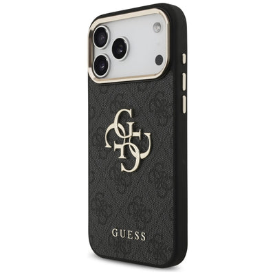 Guess 4G Big 4G Classic Logo Case for iPhone 17 Pro Max / 18 Pro Max - Black and Gold