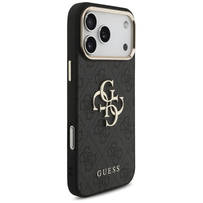Guess 4G Big 4G Classic Logo Case for iPhone 17 Pro Max / 18 Pro Max - Black and Gold