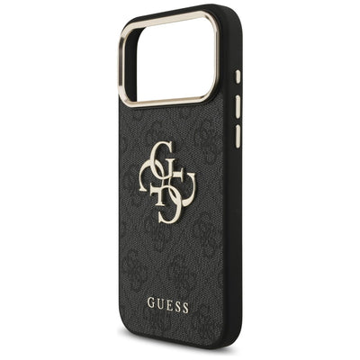 Guess 4G Big 4G Classic Logo Case for iPhone 17 Pro Max / 18 Pro Max - Black and Gold