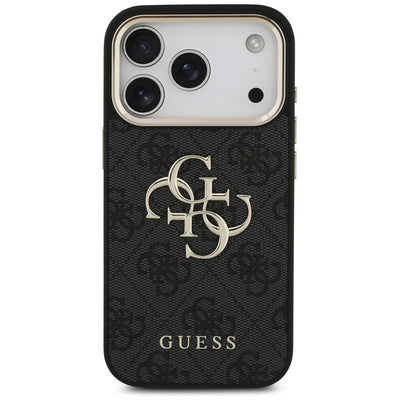 Guess 4G Big 4G Classic Logo Case for iPhone 17 Pro / 18 Pro - Black and Gold