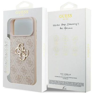 Guess 4G Big Logo Case for iPhone 17 Pro Max / 18 Pro Max - Pink