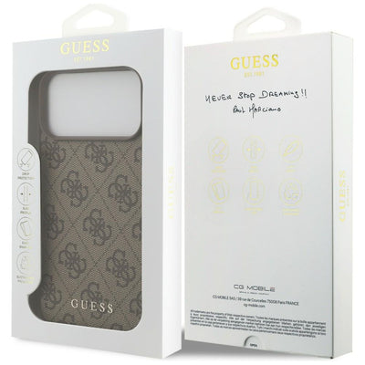 Guess 4G Classic Case for iPhone 17 Pro Max / 18 Pro Max - Brown