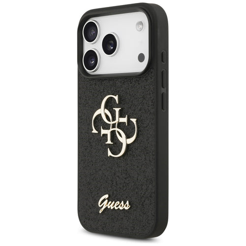 Guess Fixed Glitter Big 4G Case for iPhone 17 Pro / 18 Pro - Black