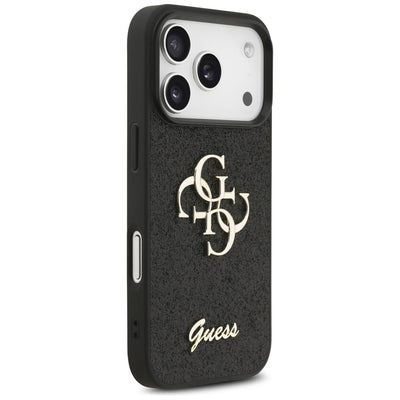 Guess Fixed Glitter Big 4G Case for iPhone 17 Pro / 18 Pro - Black