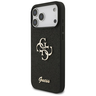 Guess Fixed Glitter Big 4G Case for iPhone 17 Pro Max / 18 Pro Max - Black