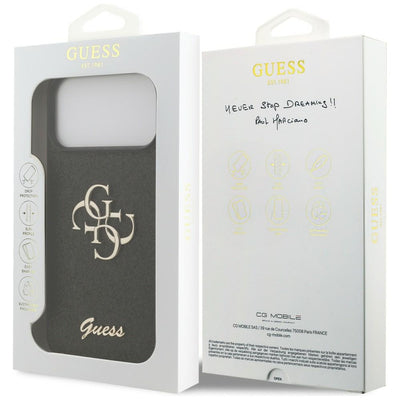 Guess Fixed Glitter Big 4G Case for iPhone 17 Pro Max / 18 Pro Max - Black