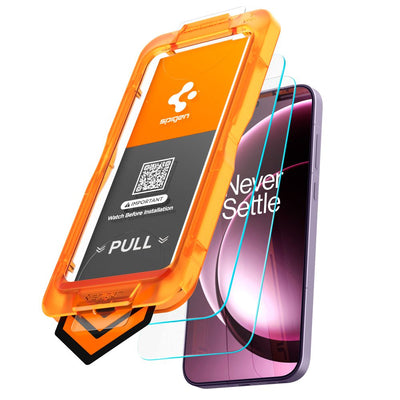 Spigen Glas.tR AlignMaster Slim 2-Pack Tempered Glass for OnePlus 15