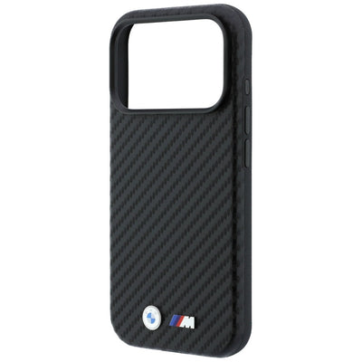 BMW M Carbon Metal Logo MagSafe Case for iPhone 17 Pro / 18 Pro - Black