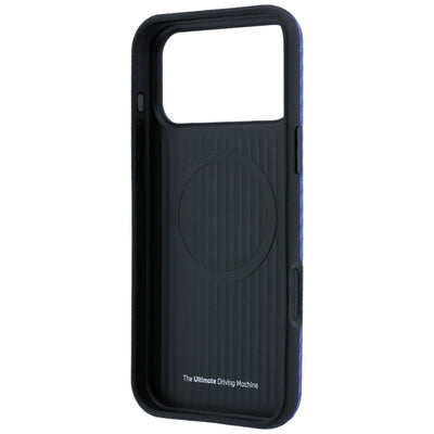 BMW M Carbon Metal Logo MagSafe Case for iPhone 17 Pro / 18 Pro - Blue