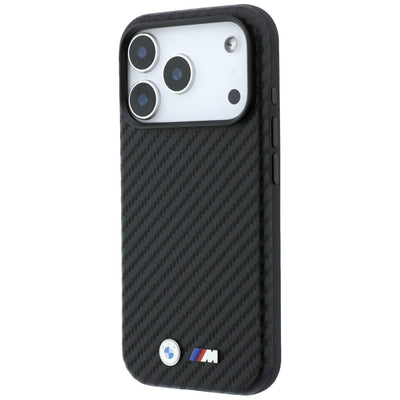 BMW M Carbon Metal Logo MagSafe Case for iPhone 17 Pro Max / 18 Pro Max - Black
