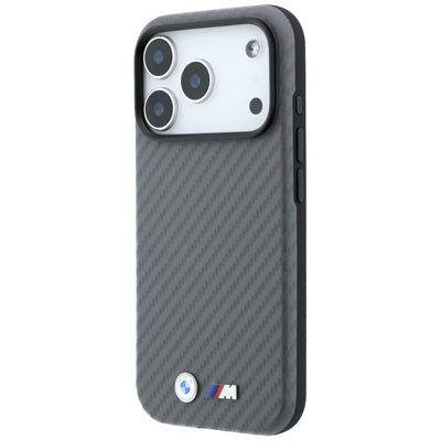 BMW M Carbon Metal Logo MagSafe Case for iPhone 17 Pro Max / 18 Pro Max - Gray