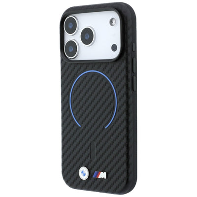 BMW M Carbon Printed Ring MagSafe Case for iPhone 17 Pro Max / 18 Pro Max - Black