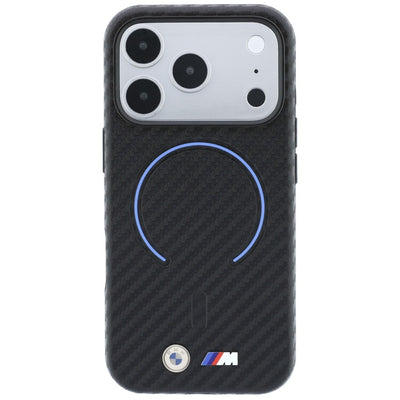 BMW M Carbon Printed Ring MagSafe Case for iPhone 17 Pro Max / 18 Pro Max - Black