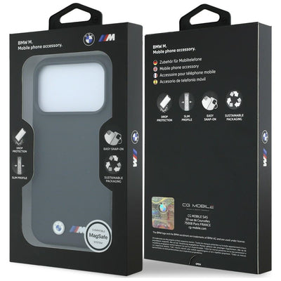BMW M Quadrille Kevlar Metal Logo MagSafe Case for iPhone 17 Pro / 18 Pro - Black