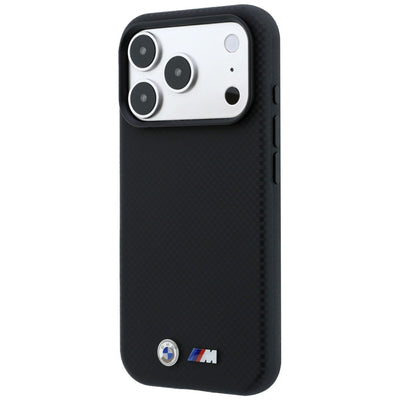 BMW M Quadrille Kevlar Metal Logo MagSafe Case for iPhone 17 Pro Max / 18 Pro Max - Black