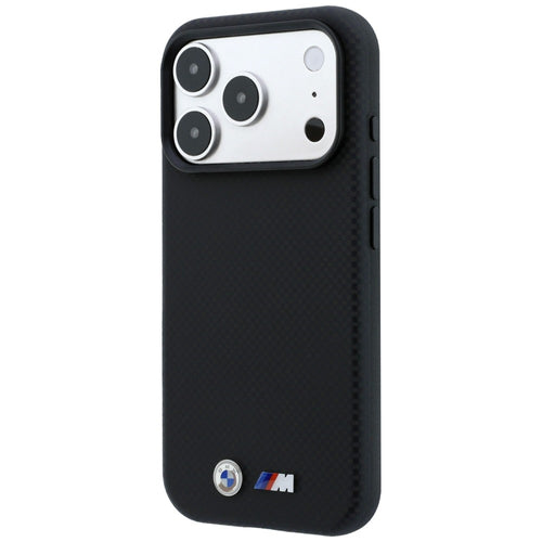 BMW M Quadrille Kevlar Metal Logo MagSafe Case for iPhone 17 Pro Max / 18 Pro Max - Black