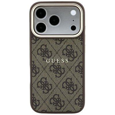 Guess Embossed 4G Classic MagSafe Case for iPhone 17 Pro / 18 Pro - Brown