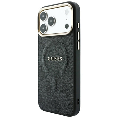 Guess Embossed 4G Classic MagSafe Case for iPhone 17 Pro / 18 Pro - Black