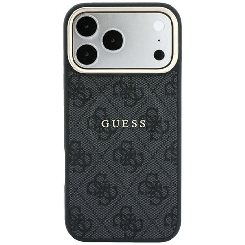 Guess Embossed 4G Classic MagSafe Case for iPhone 17 Pro / 18 Pro - Black