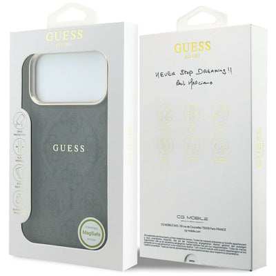 Guess Embossed 4G Classic MagSafe Case for iPhone 17 Pro / 18 Pro - Black