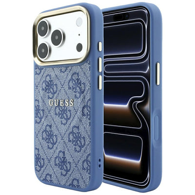 Guess Embossed 4G Classic MagSafe Case for iPhone 17 Pro / 18 Pro - Blue
