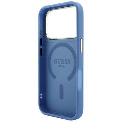 Guess Embossed 4G Classic MagSafe Case for iPhone 17 Pro / 18 Pro - Blue