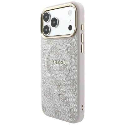 Guess Embossed 4G Classic MagSafe Case for iPhone 17 Pro / 18 Pro - Pink