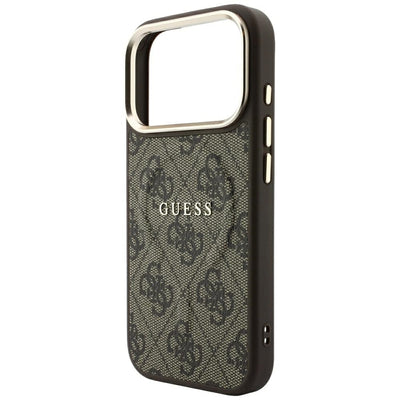 Guess Embossed 4G Classic MagSafe Case for iPhone 17 Pro Max / 18 Pro Max - Brown
