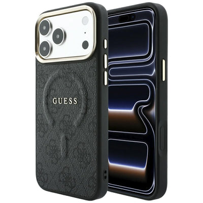Guess Embossed 4G Classic MagSafe Case for iPhone 17 Pro Max / 18 Pro Max - Black