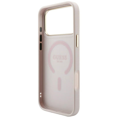 Guess Embossed 4G Classic MagSafe Case for iPhone 17 Pro Max / 18 Pro Max - Pink