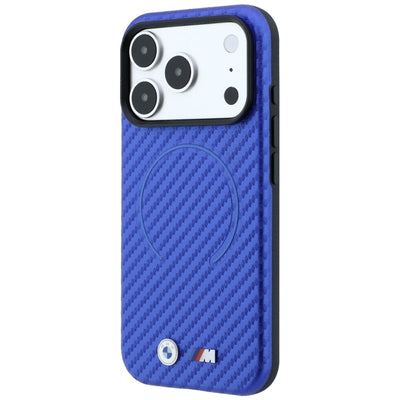 BMW M Carbon Printed Ring MagSafe Case for iPhone 17 Pro / 18 Pro - Blue