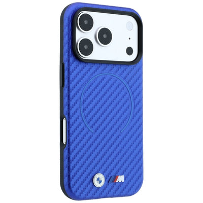 BMW M Carbon Printed Ring MagSafe Case for iPhone 17 Pro Max / 18 Pro Max - Blue