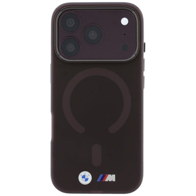 BMW M IML Frosted Metal Logo &amp; Trims MagSafe Case for iPhone 17 Pro / 18 Pro - Burgundy