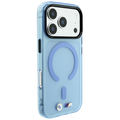 BMW M IML Frosted Metal Logo &amp; Trims MagSafe Case for iPhone 17 Pro / 18 Pro - Blue