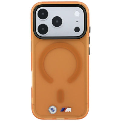 BMW M IML Frosted Metal Logo &amp; Trims MagSafe Case for iPhone 17 Pro / 18 Pro - Orange