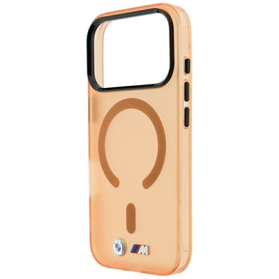 BMW M IML Frosted Metal Logo &amp; Trims MagSafe Case for iPhone 17 Pro / 18 Pro - Orange